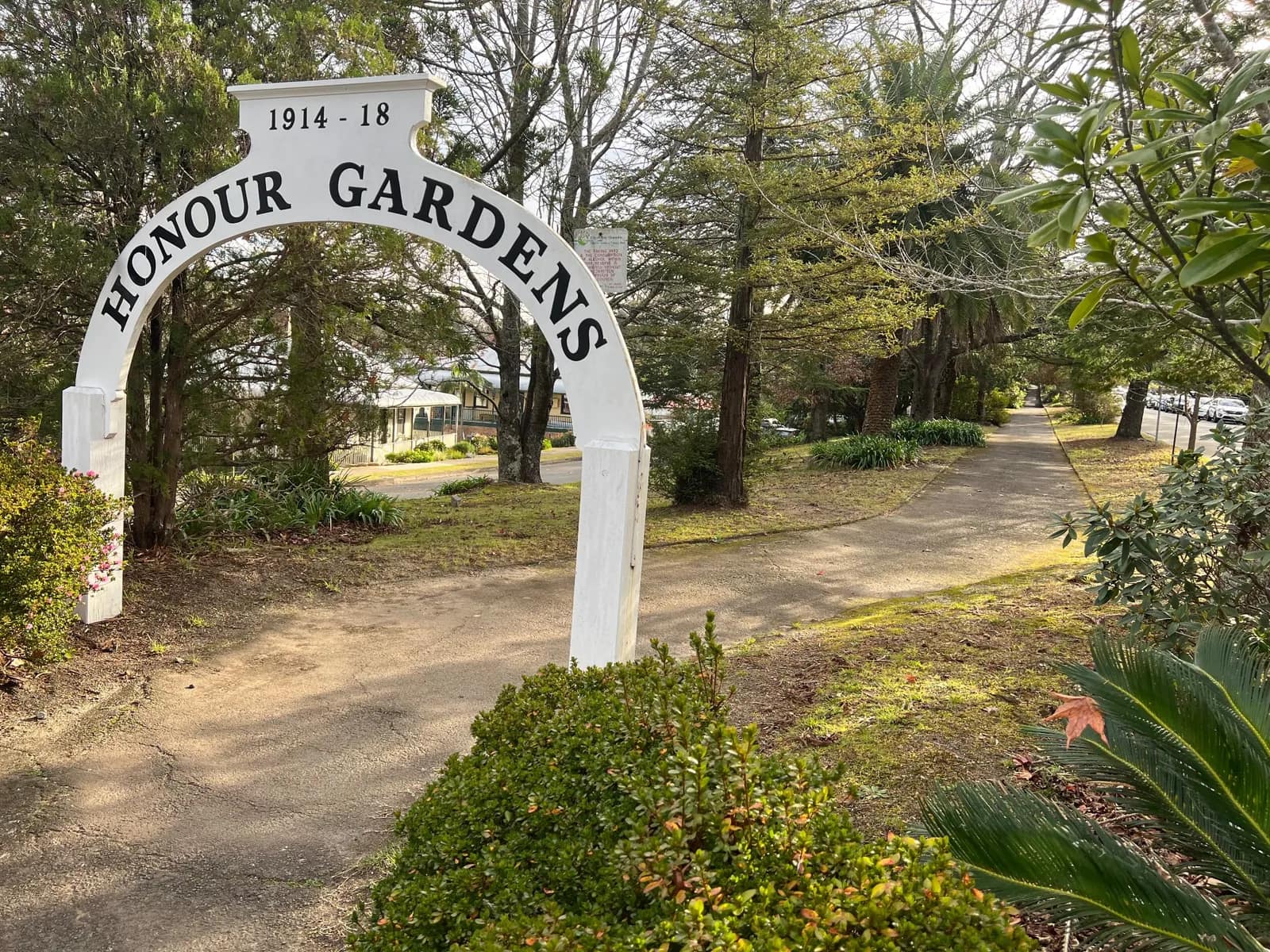 Honour Gardens park in Lawson